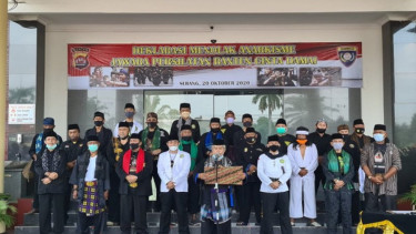 Deklarasi Jawara Banten tolak anarkisme aksi demo UU Cipta Kerja (antara)
