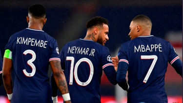 Neymar dan Kylian Mbappe.