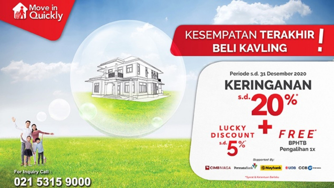 Program Move in Quickly dari Sinar Mas Land.