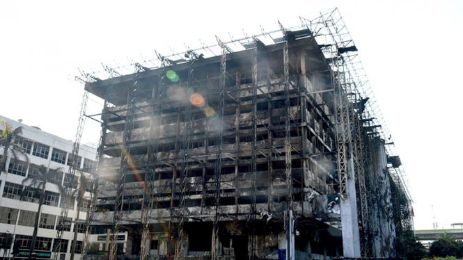 Gedung Kejaksaan Agung pasca kebakaran