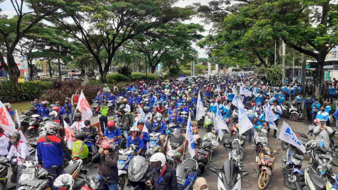 Tolak Omnibus Law, 5.000 buruh Tangerang Raya bergerak ke Jakarta
