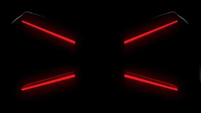 Gambar penggoda lampu belakang mobil baru Bugatti