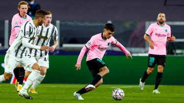 Pertandingan Juventus vs Barcelona di Allianz Stadium