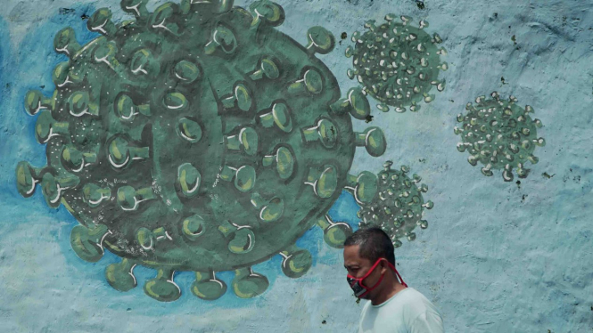 Mural bersama lawan Corona, COVID-19