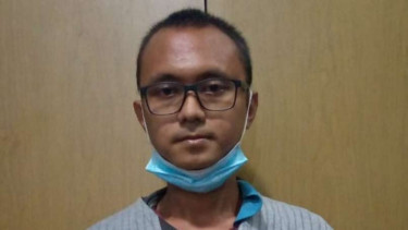 SP, pemuda 25 tahun pelaku begal payudara di Depok, Jawa Barat.