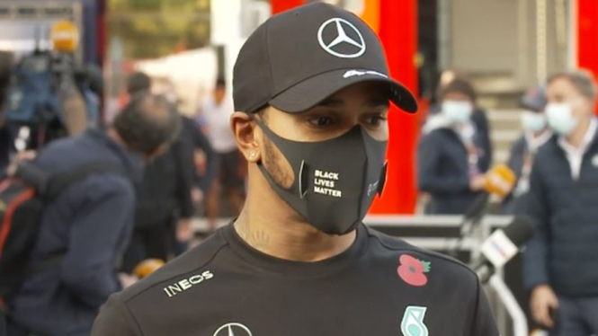 Pembalap Mercedes Formula 1, Lewis Hamilton.