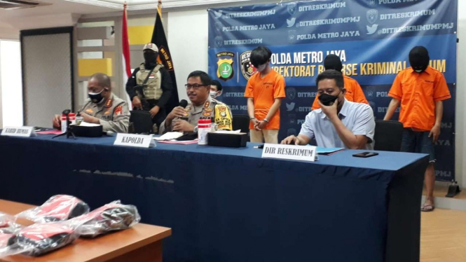 Begal sepeda yang ditangkap aparat Polda Metro Jaya