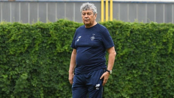 Pelatih Dynamo Kiev, Mircea Lucescu. 