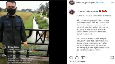 Oknum Brimob yang lempar anak kucing ke parit