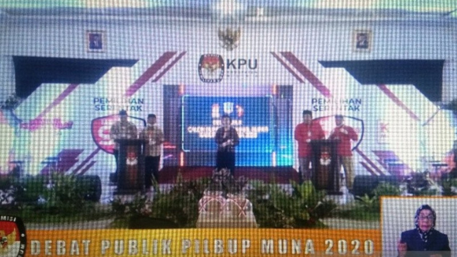 Debat Publik Pilkada Muna 2020 (antara)