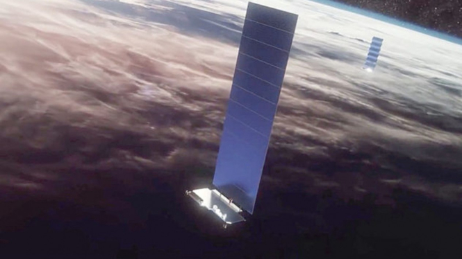 SpaceX Starlink satellites.