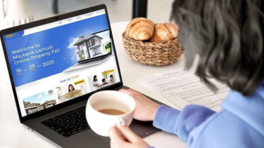 Ilustrasi pameran properti virtual.