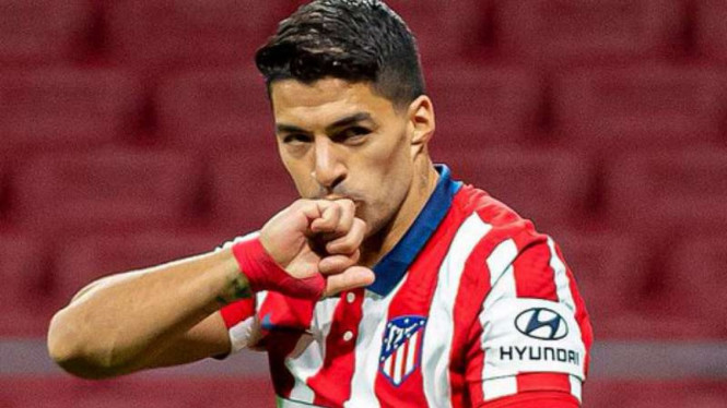 Striker Atletico Madrid, Luis Suarez.