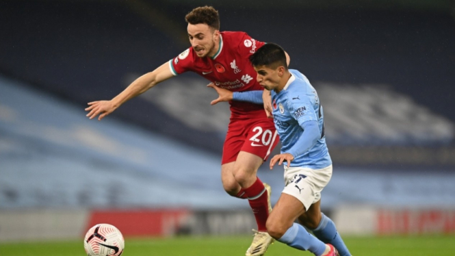 Duel Manchester City vs Liverpool di ajang Premier League 2020/2021.