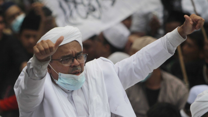 Habib Rizieq Shihab di Petamburan jakarta.