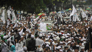 Habib Rizieq Shihab Tiba di Petamburan