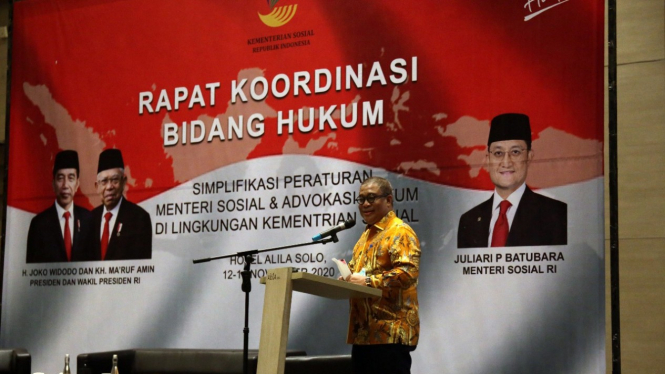 Sekjen Hartono Laras saat Membuka Rakor 