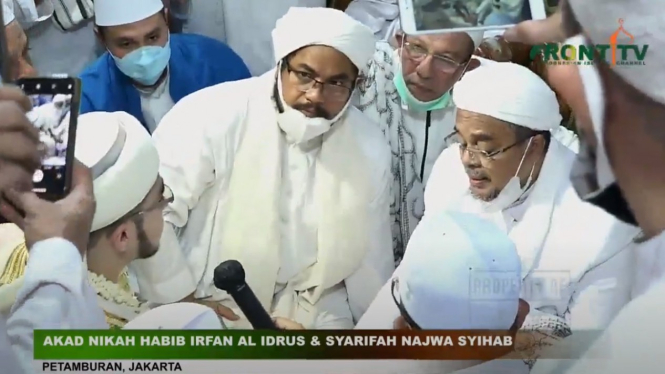 Akad Nikah Habib Irfan dengan putri Habib Rizieq