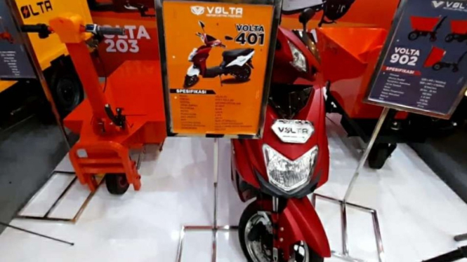 Merek sepeda motor dan kayuh bertenaga listrik Volta.