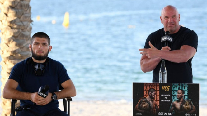 Khabib Nurmagomedov dan Presiden UFC, Dana White
