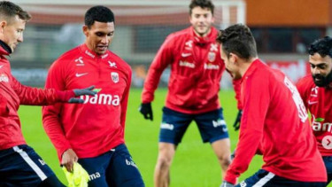 Para pemain Timnas Norwegia.