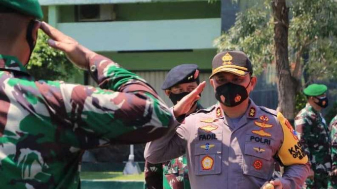 Irjen Pol Fadil Imran Pamitan ke Prajurit Komando Daerah Militer V/Brawijaya
