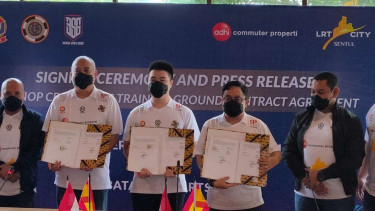 Penandatanganan kerjasama Training Ground ASIOP C.D. Polillas