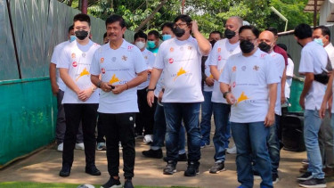 Direktur Teknik PSSI, Indra Sjafri di lahan Training Ground ASIOP
