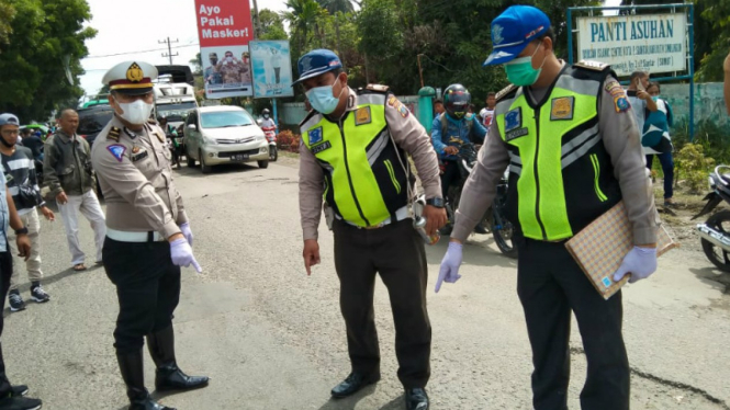 Ilusrasi polisi di lokasi kejadian