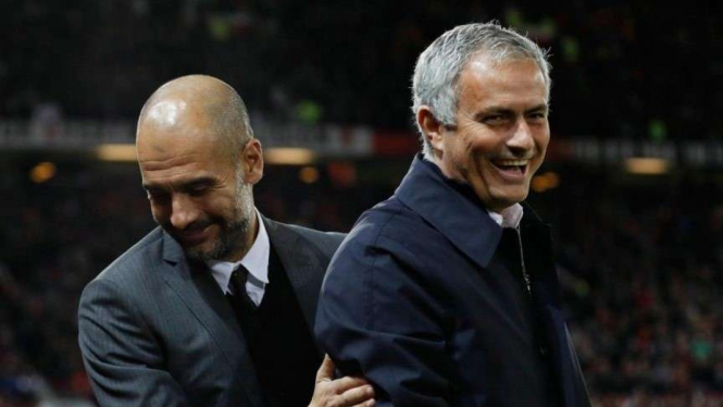 Jose Mourinho dan Pep Guardiola