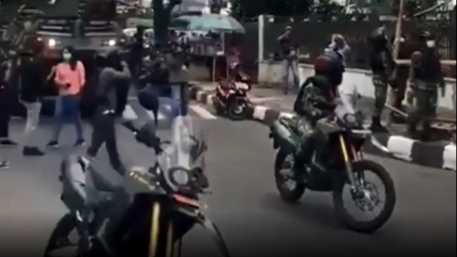 Honda CRF250 Rally yang dipakai pasukan TNI