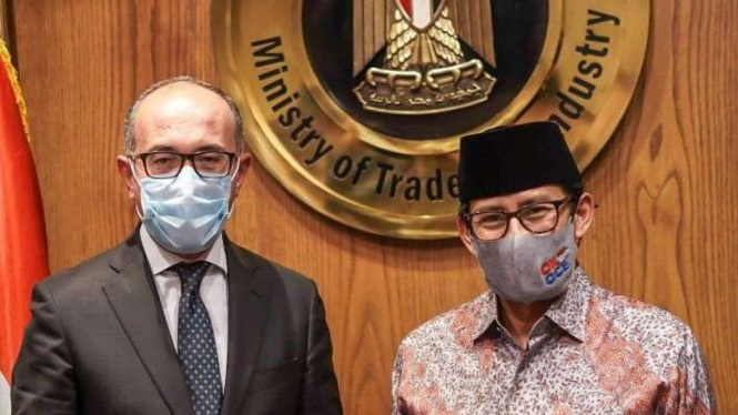 Sandiaga Uno di Cairo, Mesir.
