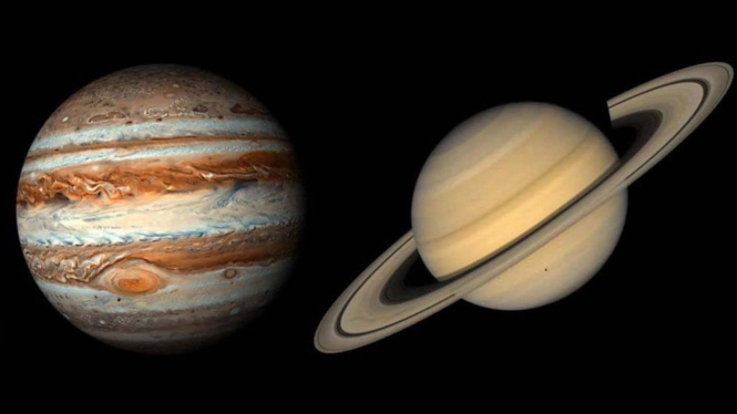Jupiter dan Saturnus.