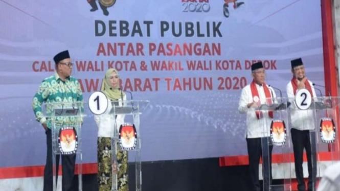 Debat perdana calon wali kota dan wakil wali kota Depok 2020