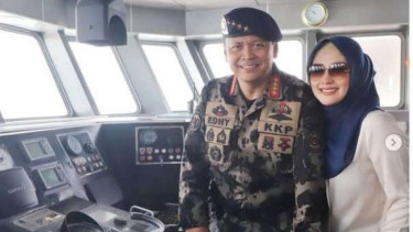 Menteri Edhy Prabowo dan istrinya Iis Rosita Dewi