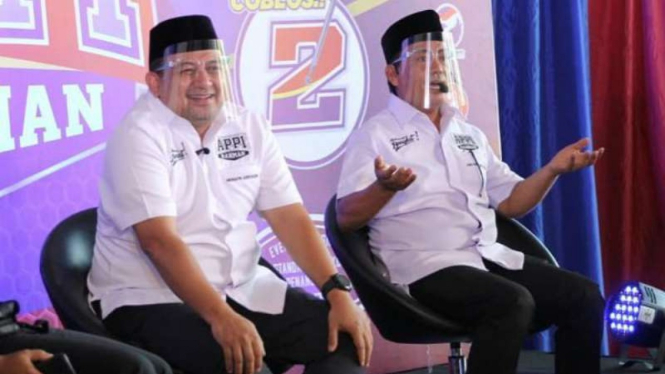 Pasangan calon Appi-Rahman yang bersaing dI Pilkada Kota Makassar