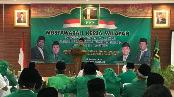 DPW PPP Banten saat menggelar Musyawarah Kerja Wilayah.