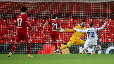 Gol striker Atalanta, Josip Ilicic, ke gawang Liverpool