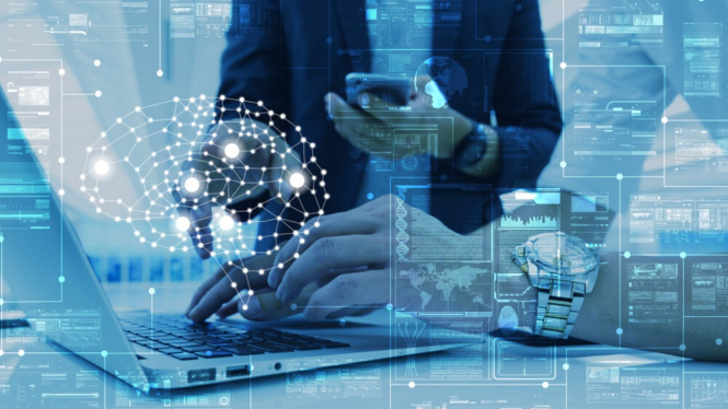 Teknologi AI dan big data.