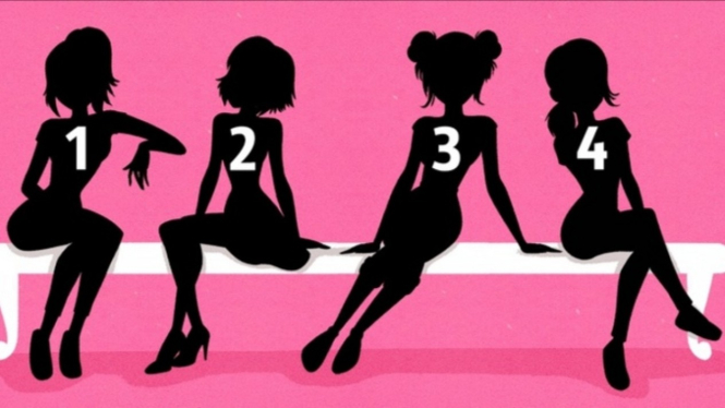 Siluet wanita. 