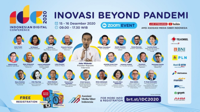 Asosiasi Media Siber Indonesia (AMSI) akan menggelar Indonesian Digital Conference (IDC) 2020 pada 15-16 Desember 2020. 