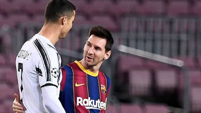 Cristiano Ronaldo dan Lionel Messi.