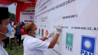 Dawam Rahardjo-Azwar Hadi unggul di quick count Pilkada Lampung Timur