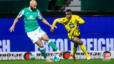 Duel Werder Bremen vs Borussia Dortmund.