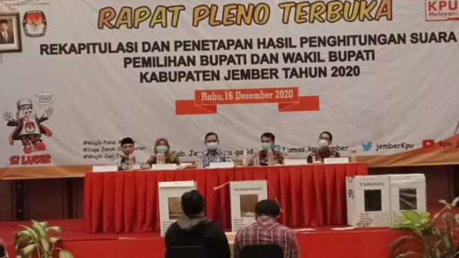 Rapat Pleno KPU Jember (antara)