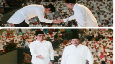 Addie MS foto bareng Habib Luthfi
