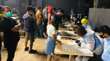 Diskotik New Monggo Mas Jakarta Barat, dirazia BNN Provinsi DKI Jakarta.