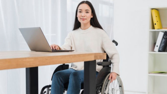 Ilustrasi penyandang disabilitas/kaum difabel.