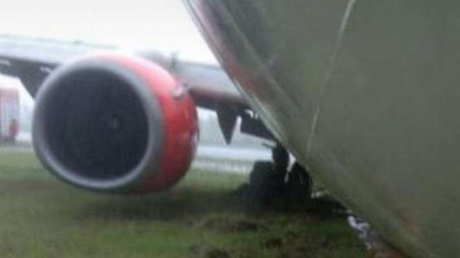 Lion air tergelincir di Bandara Radin Inten, Lampung.