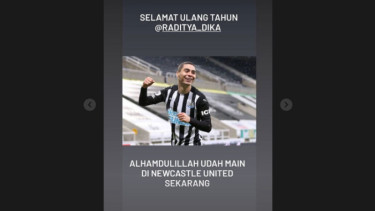 Gelandang Newcastle United, Miguel Almiron.